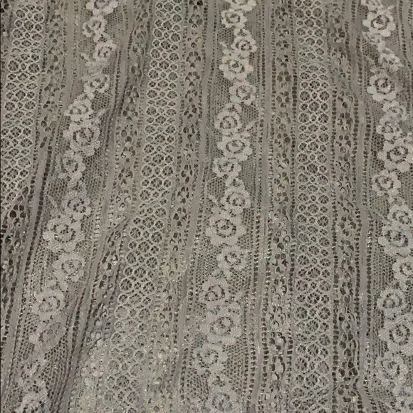 mock neck lace shirt - Picture 2 of 2